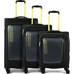 American Tourister Aktivus 4 ruote Set di valigie 3 pezzi con piega di espansione  Variante 1