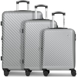 Check.In Paradise 2.0 4 ruote Set di valigie 3 pezzi con piega di espansione  Variante 3
