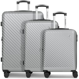Check.In Paradise 2.0 4 ruote Set di valigie 3 pezzi con piega di espansione  Variante 5