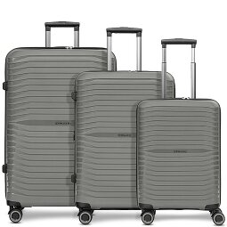 Stratic Shine 4 ruote Set di valigie 3 pezzi con piega di espansione  Variante 2