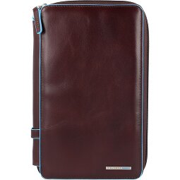 Piquadro Custodia per passaporto da viaggio quadrata blu in pelle 14 cm  Variante 2