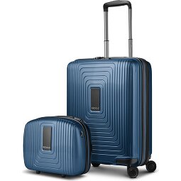 Redolz Set di valigie Essentials 14 2 pezzi trolley da cabina con piega elastica e beauty case  Variante 4