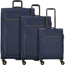 d&n Travel Line 9704 4 ruote Set di valigie 3 pezzi con piega di espansione  Variante 2