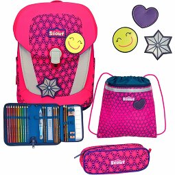 Scout Sunny II Neon Safety Set di borse per la scuola 4 pezzi  Variante 2