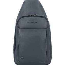 Piquadro Borsa a tracolla quadrata nera in pelle 20 cm  Variante 1