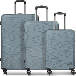 Franky Dallas 3.0 Set di valigie a 4 ruote 3 pezzi con pieghe elastiche  Variante 3