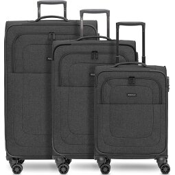 Redolz Essentials 12 THREE SET 4 ruote Set di valigie 3 pezzi con piega di espansione  Variante 1