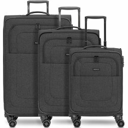 Redolz Essentials 12 THREE SET Set di valigie a 4 ruote, 3 pezzi, con ripiegamento elastico  Variante 2