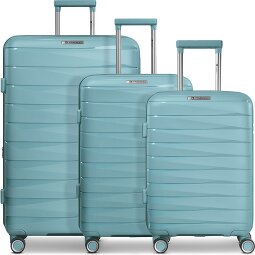 Franky London 4 ruote Set di valigie 3 pezzi con piega di espansione  Variante 4