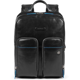Piquadro Zaino blu quadrato Revamp RFID in pelle 42 cm Scomparto per laptop  Variante 1