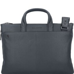 Piquadro Black Square Valigetta Vera Pelle 42 cm Vano porta PC  Variante 1