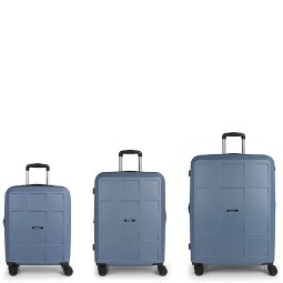 Gabol Montreal 4 ruote Set di valigie 3 pezzi con piega di espansione  Variante 1