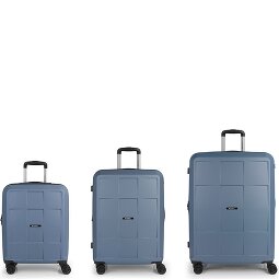 Gabol Montreal 4 ruote Set di valigie 3 pezzi con piega di espansione  Variante 1