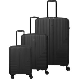Travelite Air Stripe 4 ruote Set di valigie 3 pezzi con piega di espansione  Variante 1