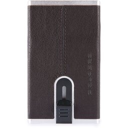 Piquadro Custodia quadrata nera per carte di credito RFID in pelle 6 cm  Variante 4