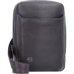 Piquadro Borsa a tracolla quadrata nera in pelle 17 cm  Variante 2