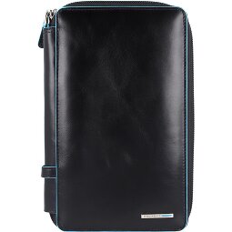 Piquadro Custodia per passaporto da viaggio quadrata blu in pelle 14 cm  Variante 1
