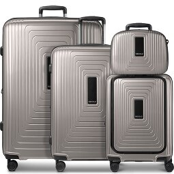 Redolz Set di valigie a 4 ruote Essentials14 Beautycase 4pcs con scomparto per laptop pieghevole ad espansione  Variante 3