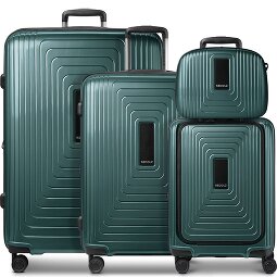 Redolz Set di valigie a 4 ruote Essentials14 Beautycase 4pcs con scomparto per laptop pieghevole ad espansione  Variante 5