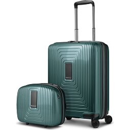 Redolz Set di valigie Essentials 14 2 pezzi trolley da cabina con piega elastica e beauty case  Variante 5