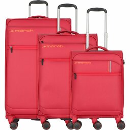 March15 Trading Silhouette 4 ruote Set di valigie 3 pezzi con piega di espansione  Variante 4