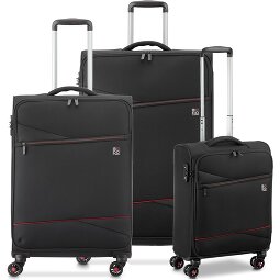 MODO By RV Roncato Star 2.0 Trolley Cabina Morbido 4 Ruote – 55x40x20 Cm, 40L, Con Chiusura TSA E Organizer – Rosso