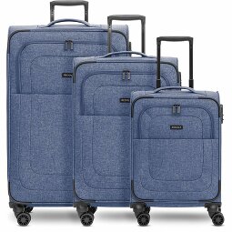 Redolz Essentials 12 THREE SET Set di valigie a 4 ruote, 3 pezzi, con ripiegamento elastico  Variante 3