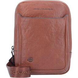 Piquadro Borsa a tracolla quadrata nera in pelle 17 cm  Variante 2