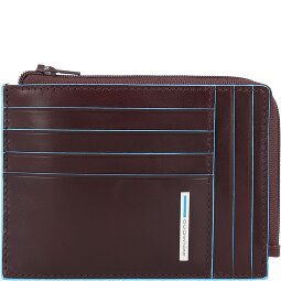 Piquadro Custodia quadrata blu per carte di credito RFID in pelle 12 cm  Variante 2