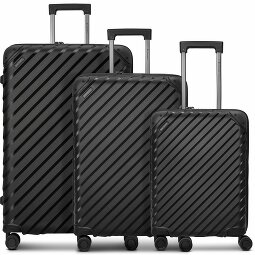 Pactastic Collezione 03 Set di valigie a 4 ruote, 3 pezzi, con piega elastica  Variante 1