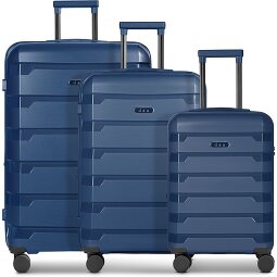 d&n South Dakota 4 ruote Set di valigie 3 pezzi con piega di espansione  Variante 3