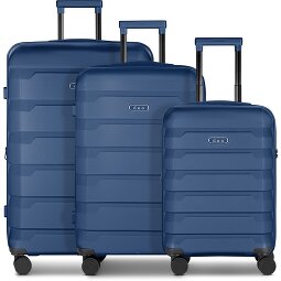 d&n South Dakota 4 ruote Set di valigie 3 pezzi con piega di espansione  Variante 3