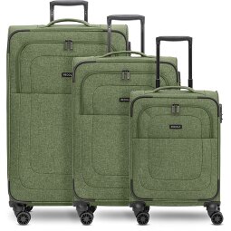 Redolz Essentials 12 THREE SET 4 ruote Set di valigie 3 pezzi con piega di espansione  Variante 5