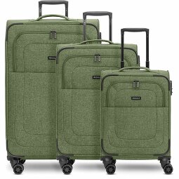 Redolz Essentials 12 THREE SET Set di valigie a 4 ruote, 3 pezzi, con ripiegamento elastico  Variante 4