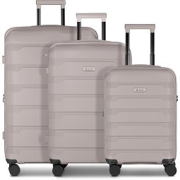 d&n South Dakota 4 ruote Set di valigie 3 pezzi con piega di espansione  Variante 2