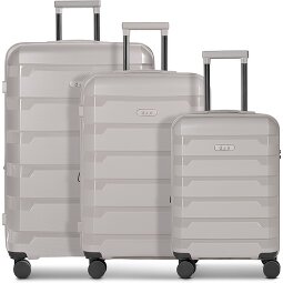 d&n South Dakota 4 ruote Set di valigie 3 pezzi con piega di espansione  Variante 2