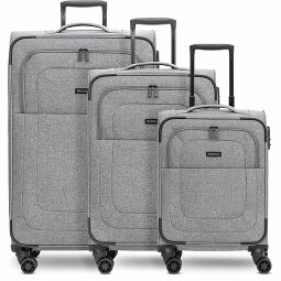 Redolz Essentials 12 THREE SET Set di valigie a 4 ruote, 3 pezzi, con ripiegamento elastico  Variante 4