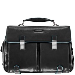 Piquadro Cartella quadrata blu in pelle 43 cm Scomparto per laptop  Variante 3