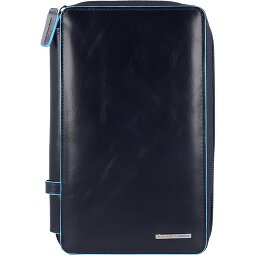 Piquadro Custodia per passaporto da viaggio quadrata blu in pelle 14 cm  Variante 3
