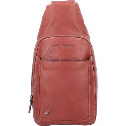 Piquadro Borsa a tracolla quadrata nera in pelle 20 cm  Variante 2