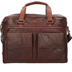 Spikes & Sparrow Cartella in pelle con scomparto per laptop da 41 cm  Variante 3