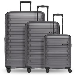 Pactastic Collection 04 THE THREE SET + 4 ruote Set di valigie 3 pezzi con piega di espansione  Variante 1