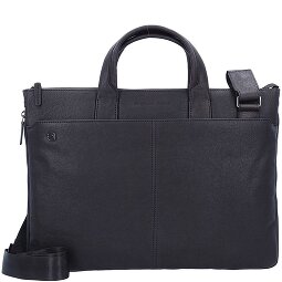 Piquadro Black Square Valigetta Vera Pelle 42 cm Vano porta PC  Variante 2