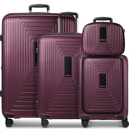 Redolz Set di valigie a 4 ruote Essentials14 Beautycase 4pcs con scomparto per laptop pieghevole ad espansione  Variante 1