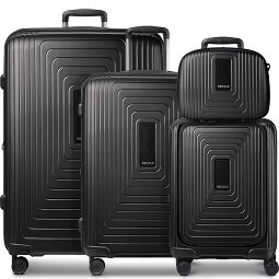 Redolz Set di valigie a 4 ruote Essentials14 Beautycase 4pcs con scomparto per laptop pieghevole ad espansione  Variante 2