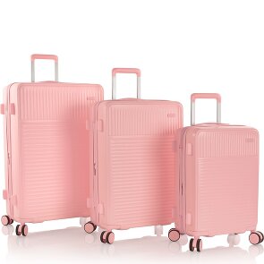 Heys Pastel 4 ruote Set di valigie 3 pezzi con piega di espansione