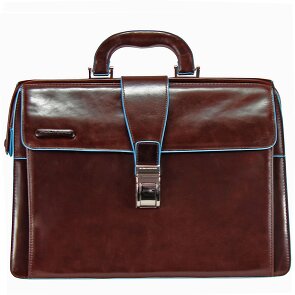 Piquadro Astuccio medico quadrato blu in pelle 36 cm Piquadro Astuccio medico quadrato blu in pelle 36 cm