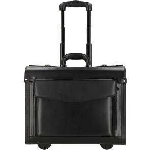 Dermata Trolley pilota a 2 ruote in pelle 45,5 cm Scomparto per laptop Dermata Trolley pilota a 2 ruote in pelle 45,5 cm Scomparto per laptop