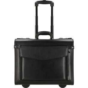 Dermata Trolley pilota a 2 ruote in pelle 45,5 cm Scomparto per laptop