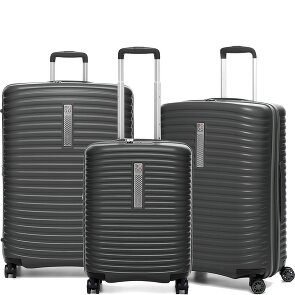 MODO by Roncato Vega 4 ruote Set di valigie 3 pezzi con piega di espansione